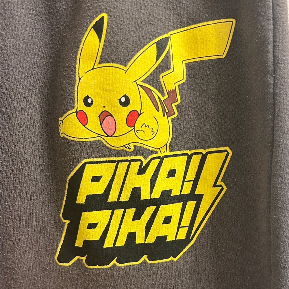 Pokemon Gray Kids Bottoms with Pikachu Design - Picture 3 of 3